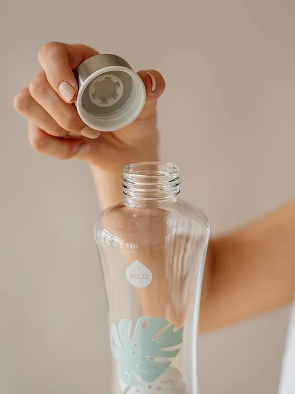 Monstera Glass Bottle