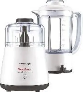 Moulinex Moulinette Chooper 0.3L & Blender 1.5L 1000W