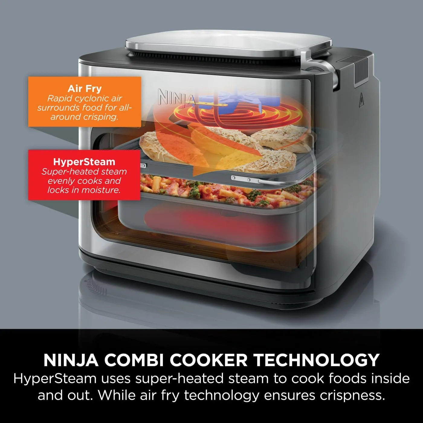 Ninja Combi 12-In-1 All-in-One Multi-Cooker, Air Fry, Bake, Sauté, Steam, Slow Cook & More | SFP700UK