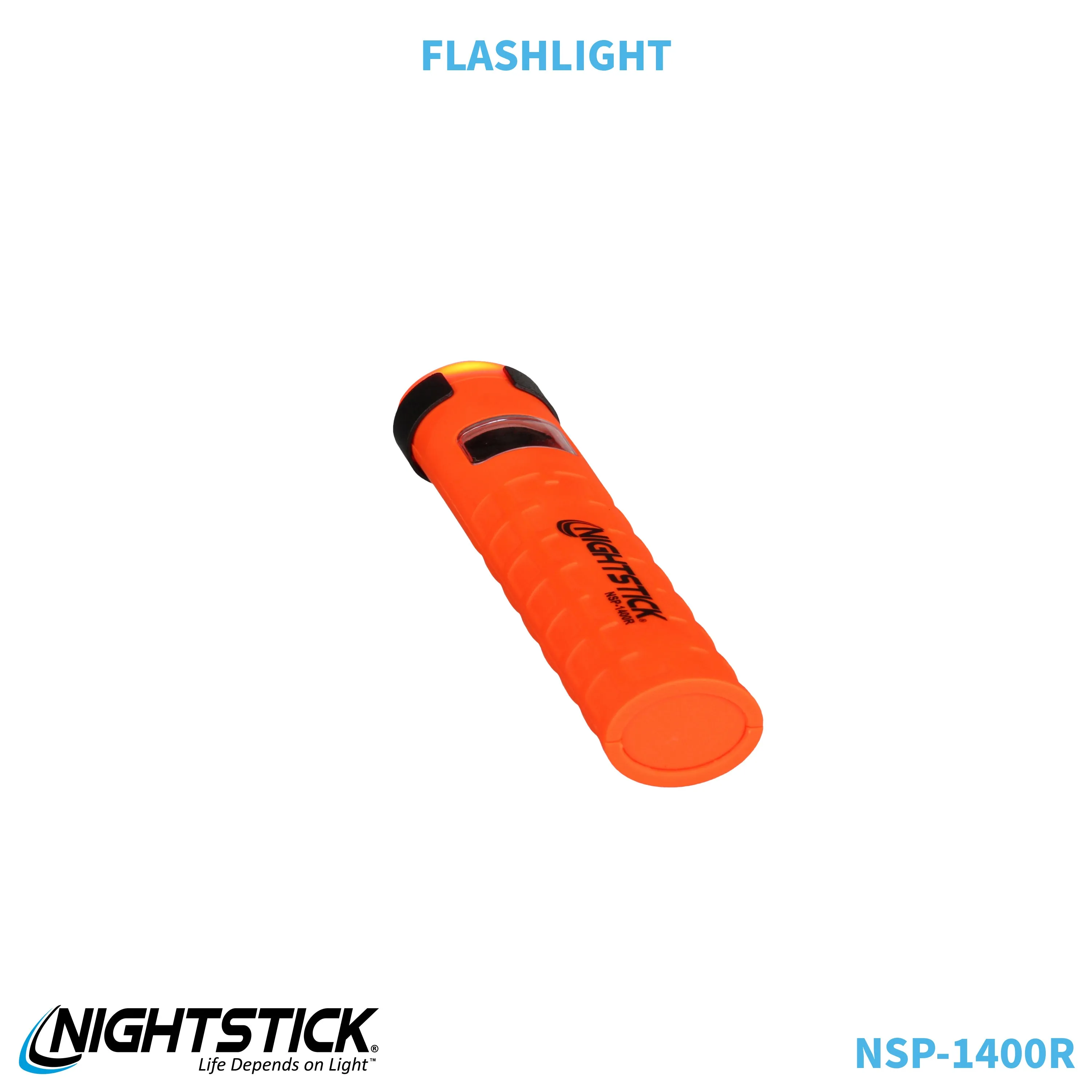 NSP-1400R: Dual-Switch Dual-Light Flashlight - 2 AAA