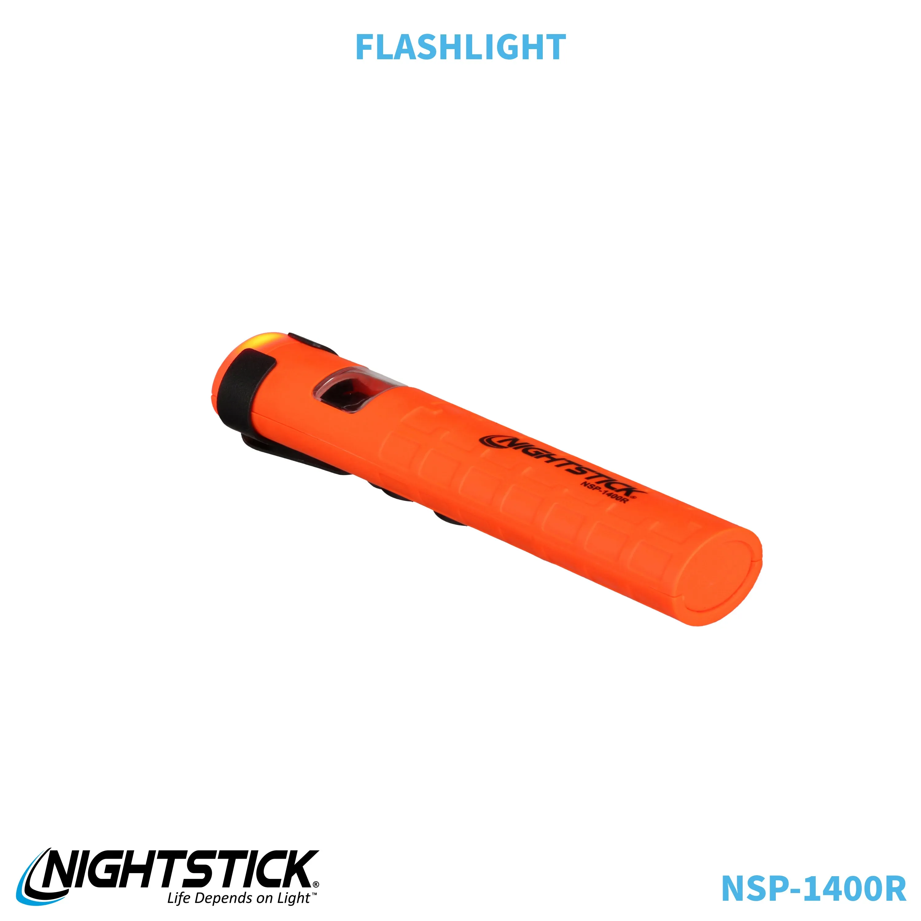 NSP-1400R: Dual-Switch Dual-Light Flashlight - 2 AAA