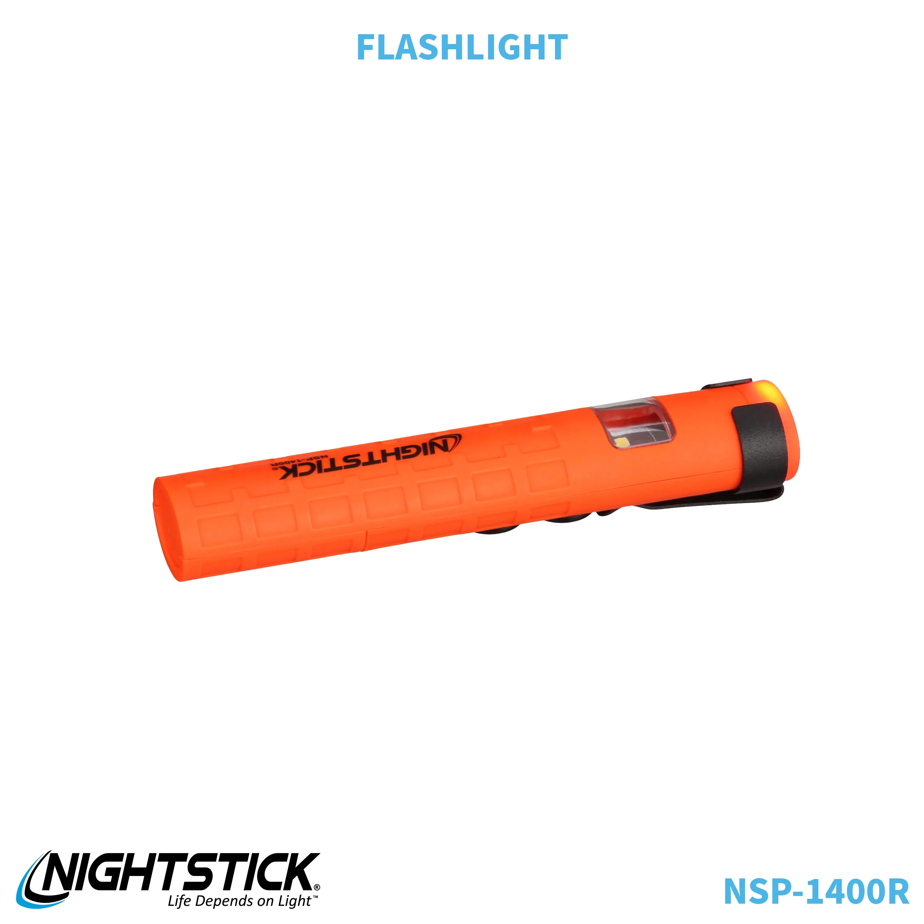 NSP-1400R: Dual-Switch Dual-Light Flashlight - 2 AAA