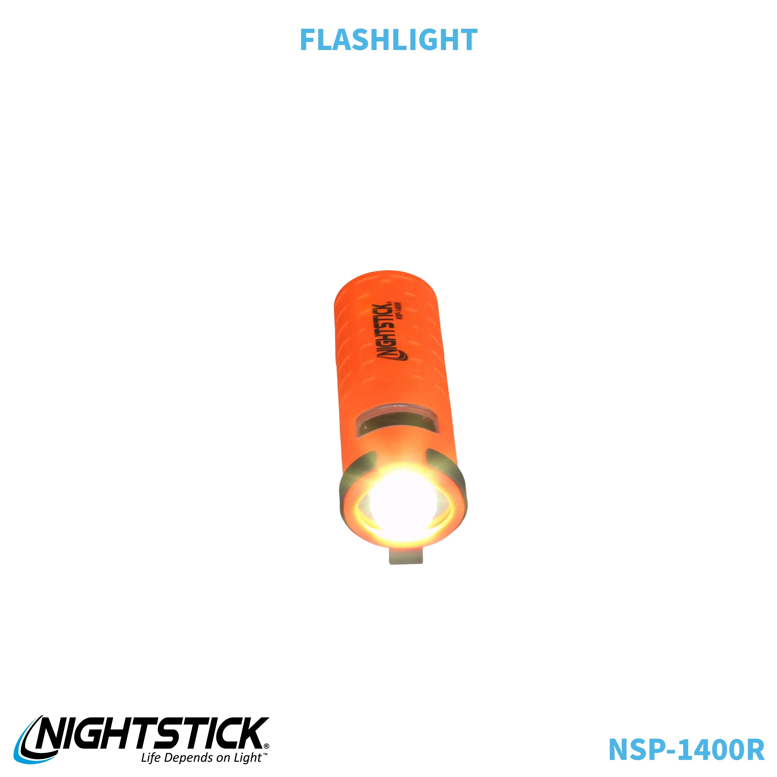 NSP-1400R: Dual-Switch Dual-Light Flashlight - 2 AAA