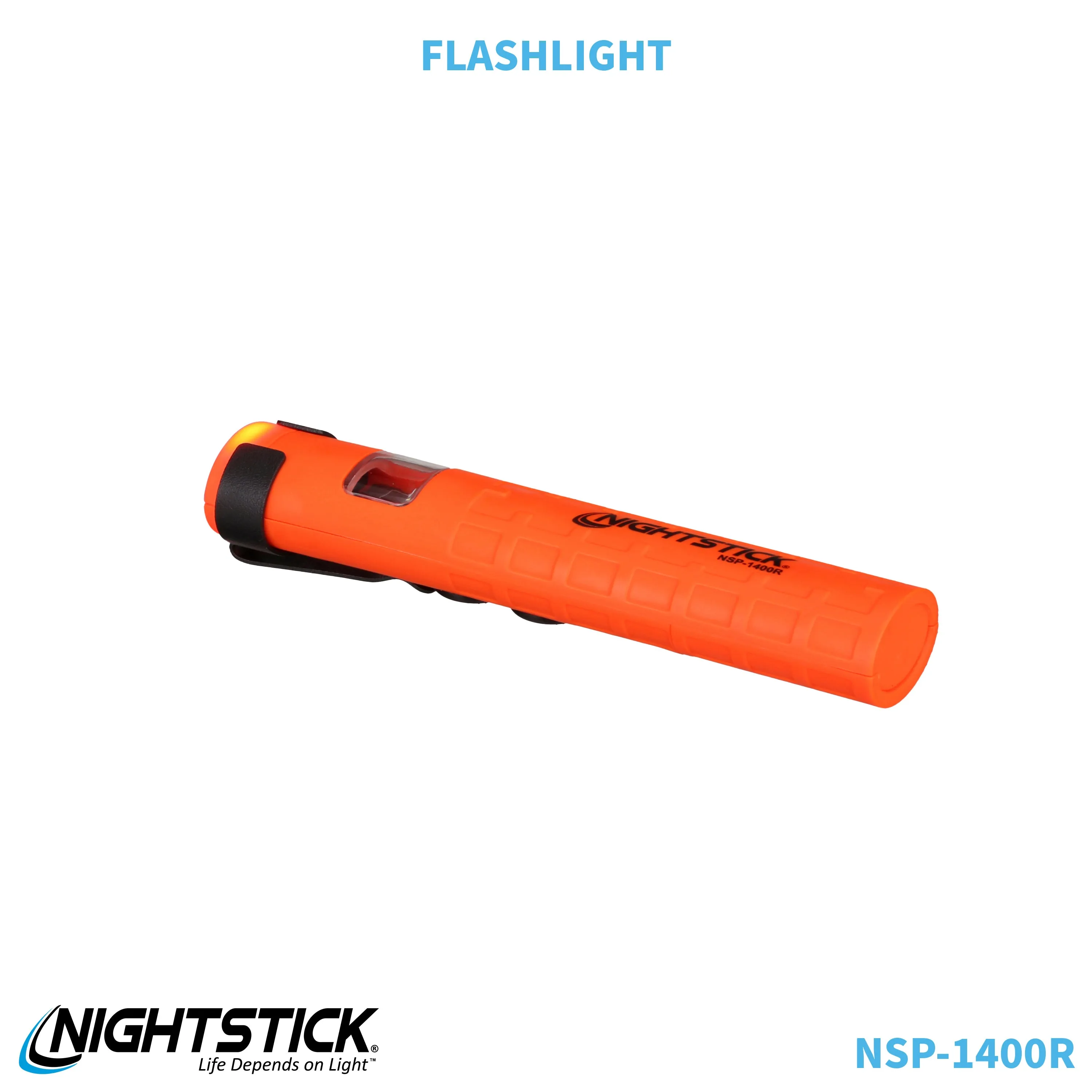 NSP-1400R: Dual-Switch Dual-Light Flashlight - 2 AAA