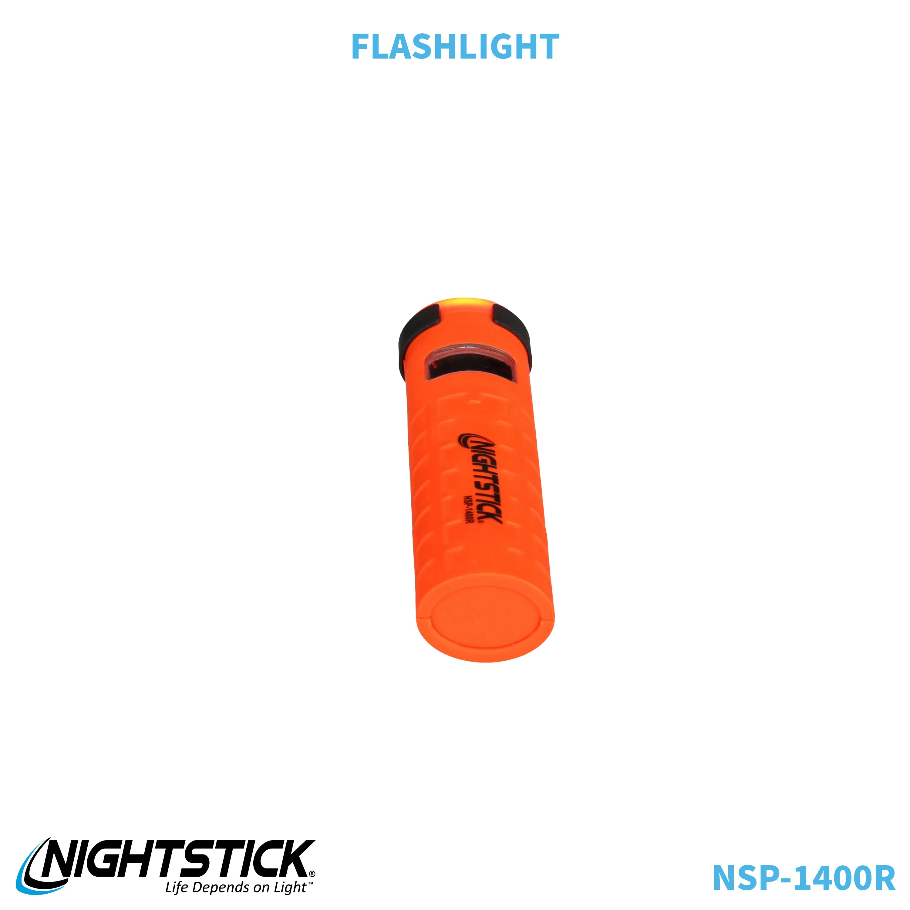 NSP-1400R: Dual-Switch Dual-Light Flashlight - 2 AAA