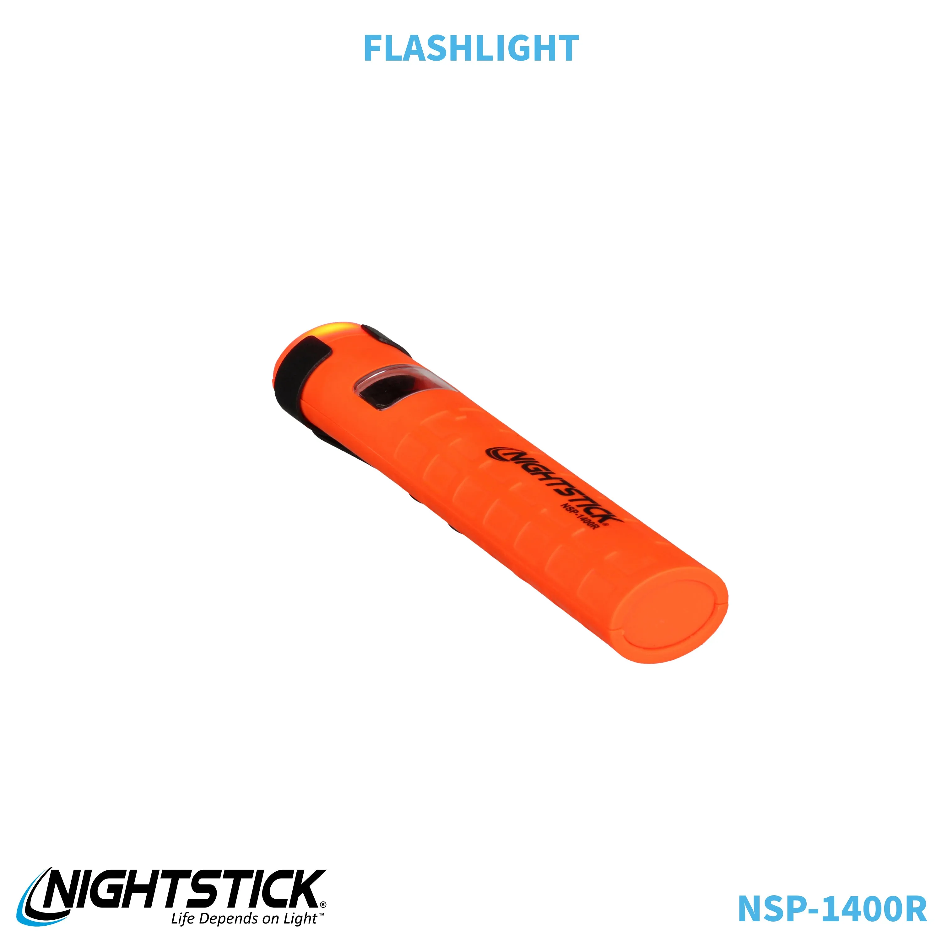 NSP-1400R: Dual-Switch Dual-Light Flashlight - 2 AAA