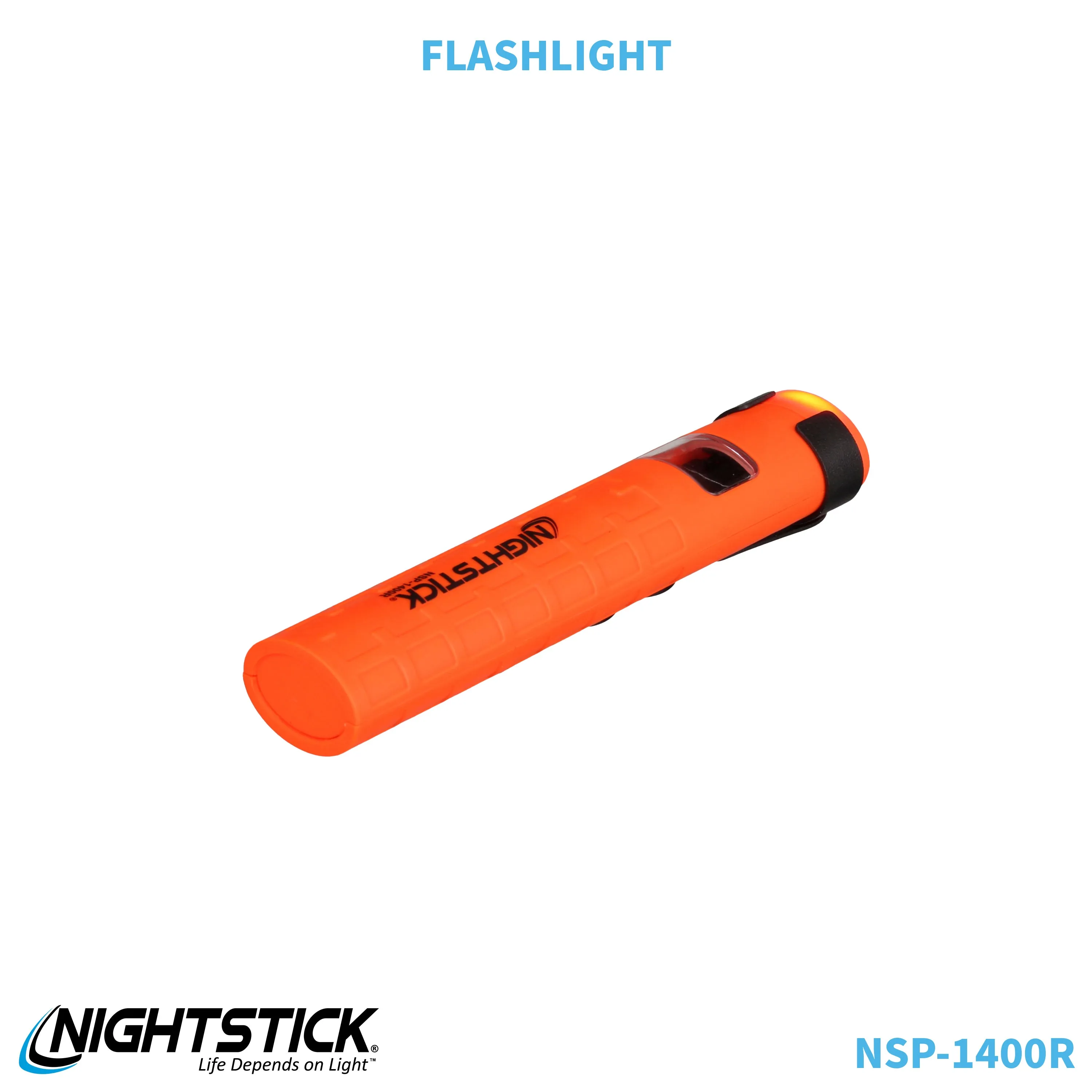 NSP-1400R: Dual-Switch Dual-Light Flashlight - 2 AAA