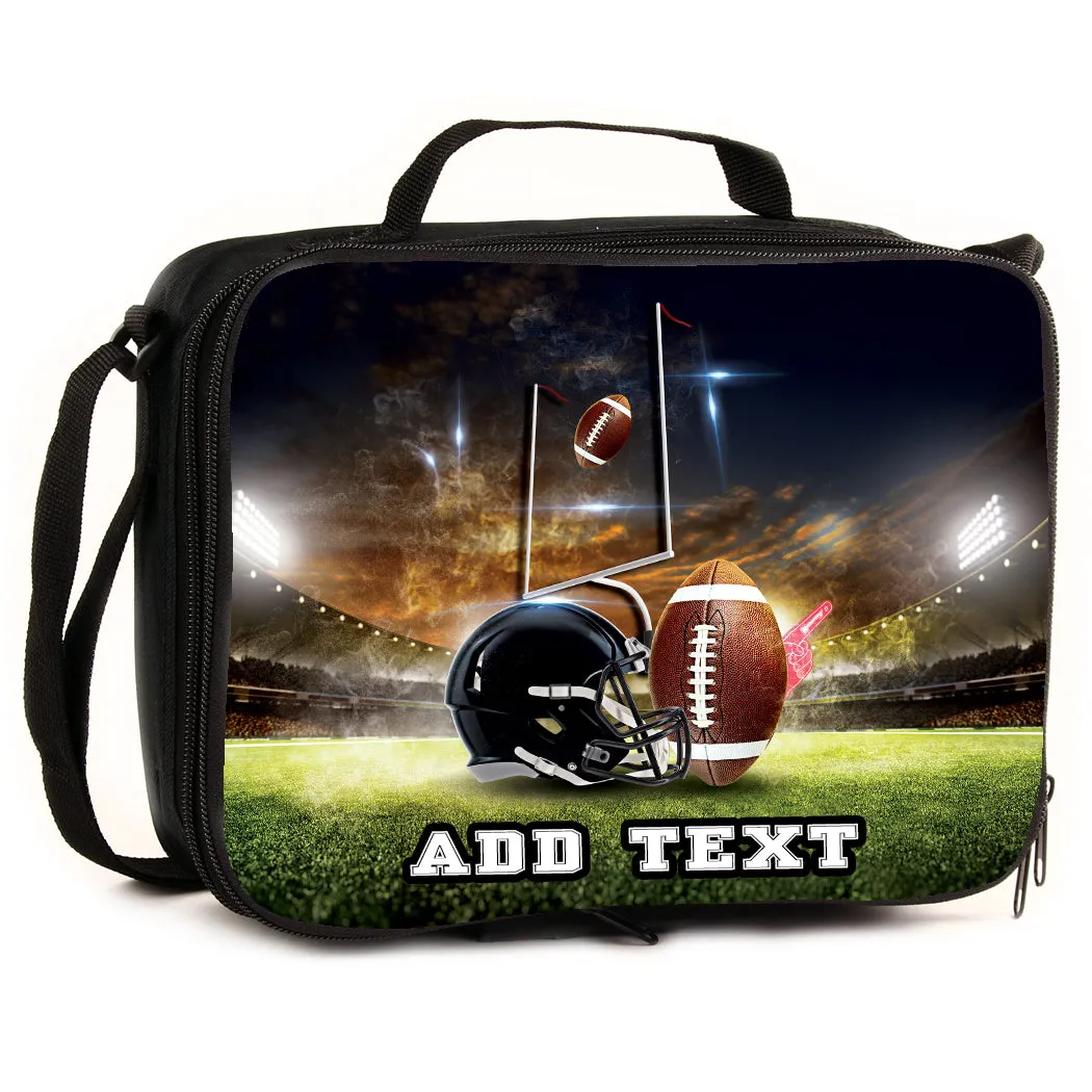 Personalized Backpacks, Lunch Bags, Duffel Bags, or Water Bottles with Full-Color - Football Field