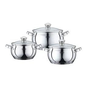 Peterhof PH-15832; Stainless Steel Cookware Set  6pcs