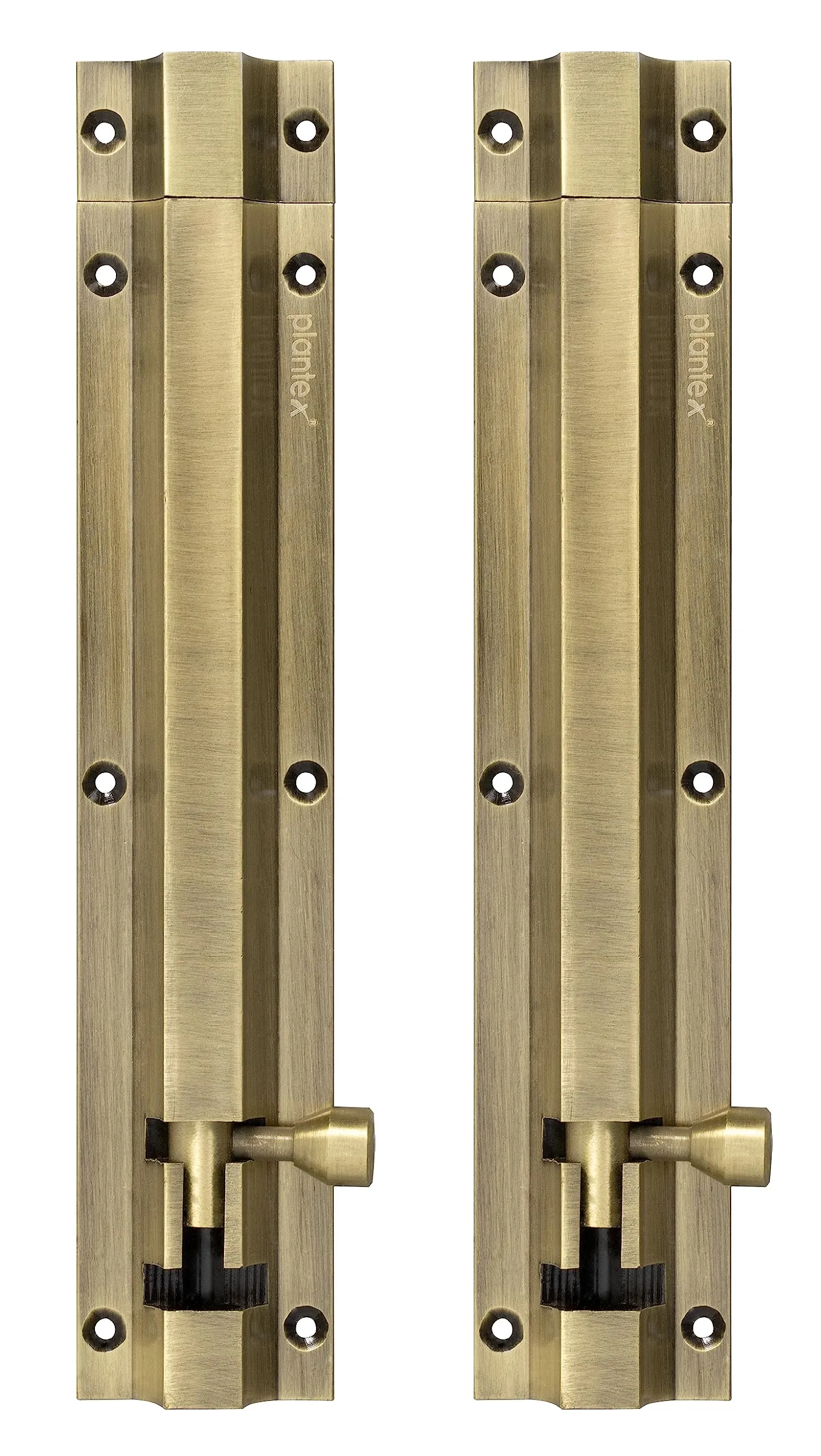 Plantex Antique Tower Bolt for Doors and Windows Safety - 8-inches Long (Pack of 2)