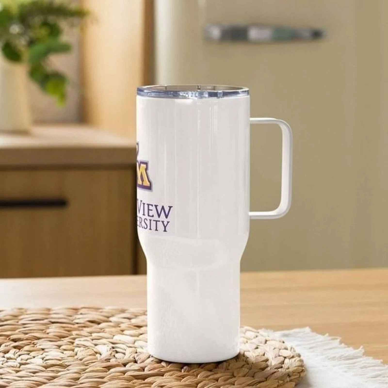 Prairie View A&M HBCU Life TV Travel mug with a handle