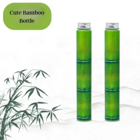 Pretty Bamboo Stick Bottle | Sleek Bamboo Bottle for Panda Lovers | Plastic