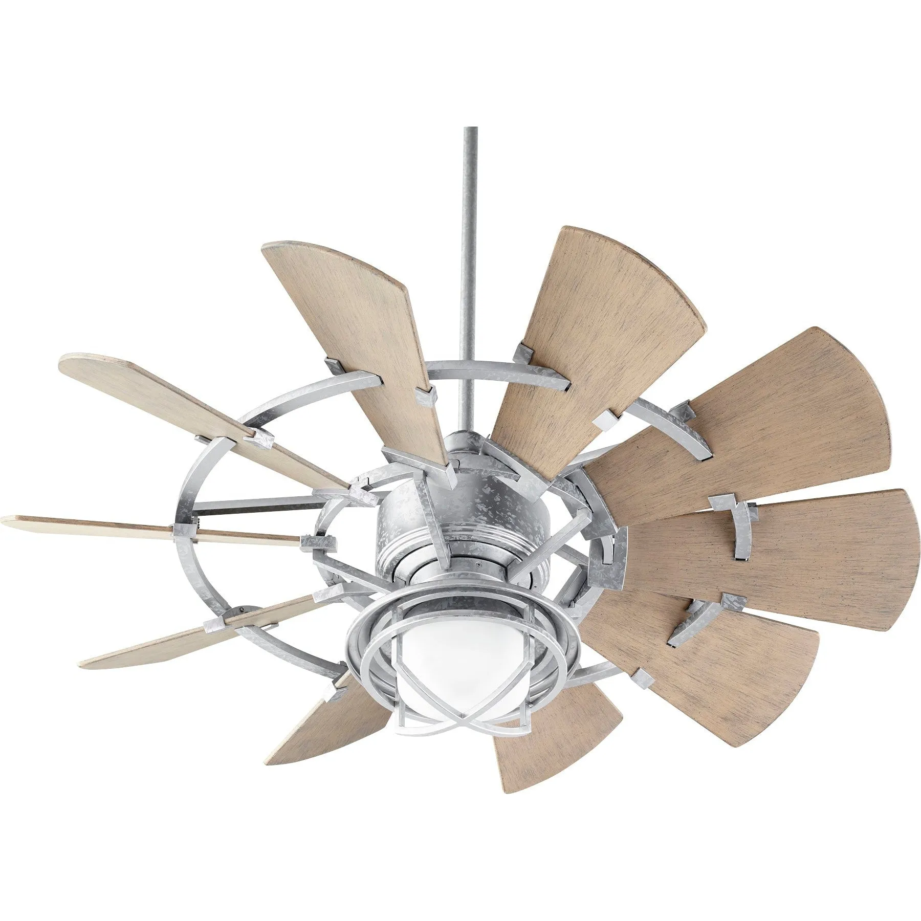 Quorum Windmill 194410-9 Patio Fan - Galvanized