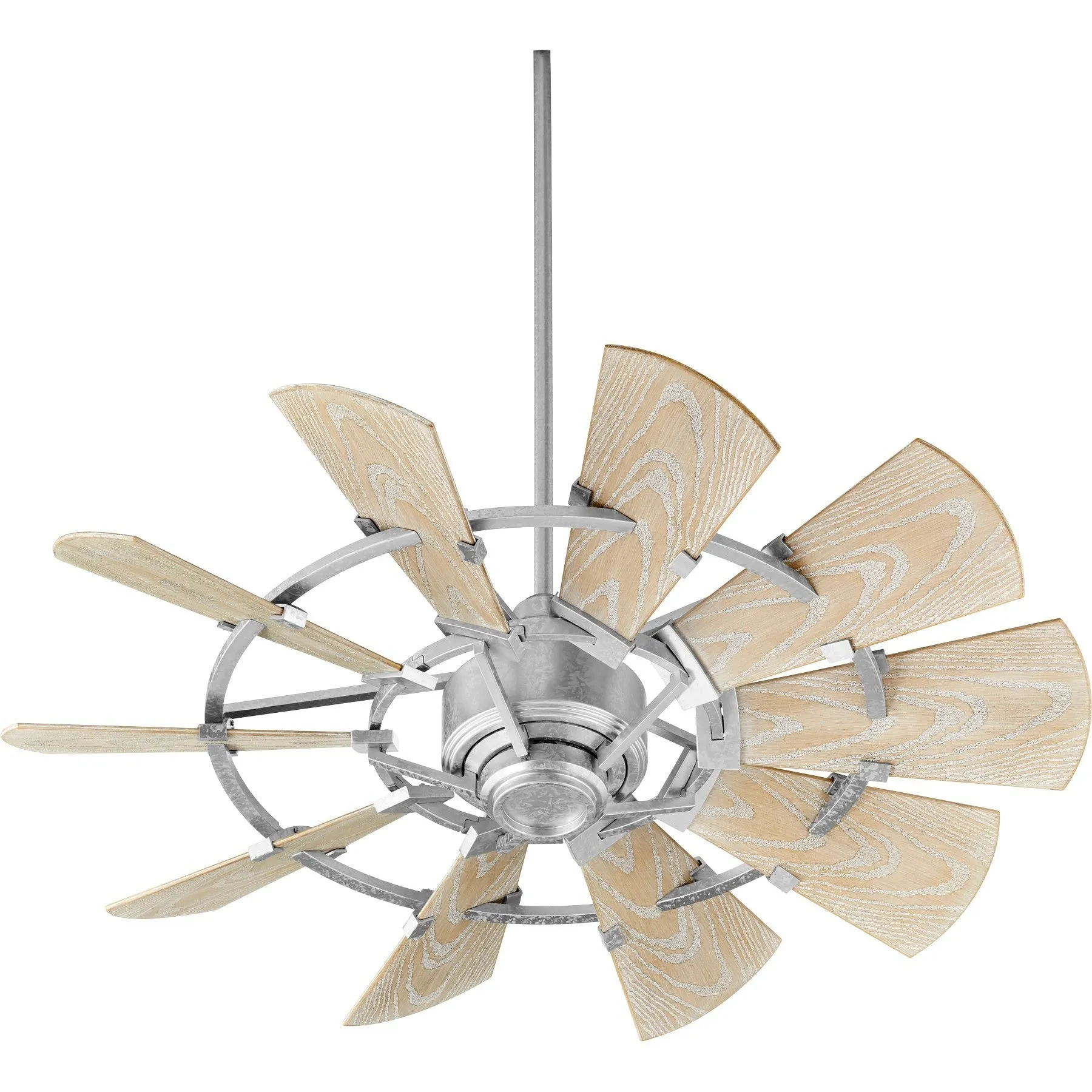 Quorum Windmill 194410-9 Patio Fan - Galvanized