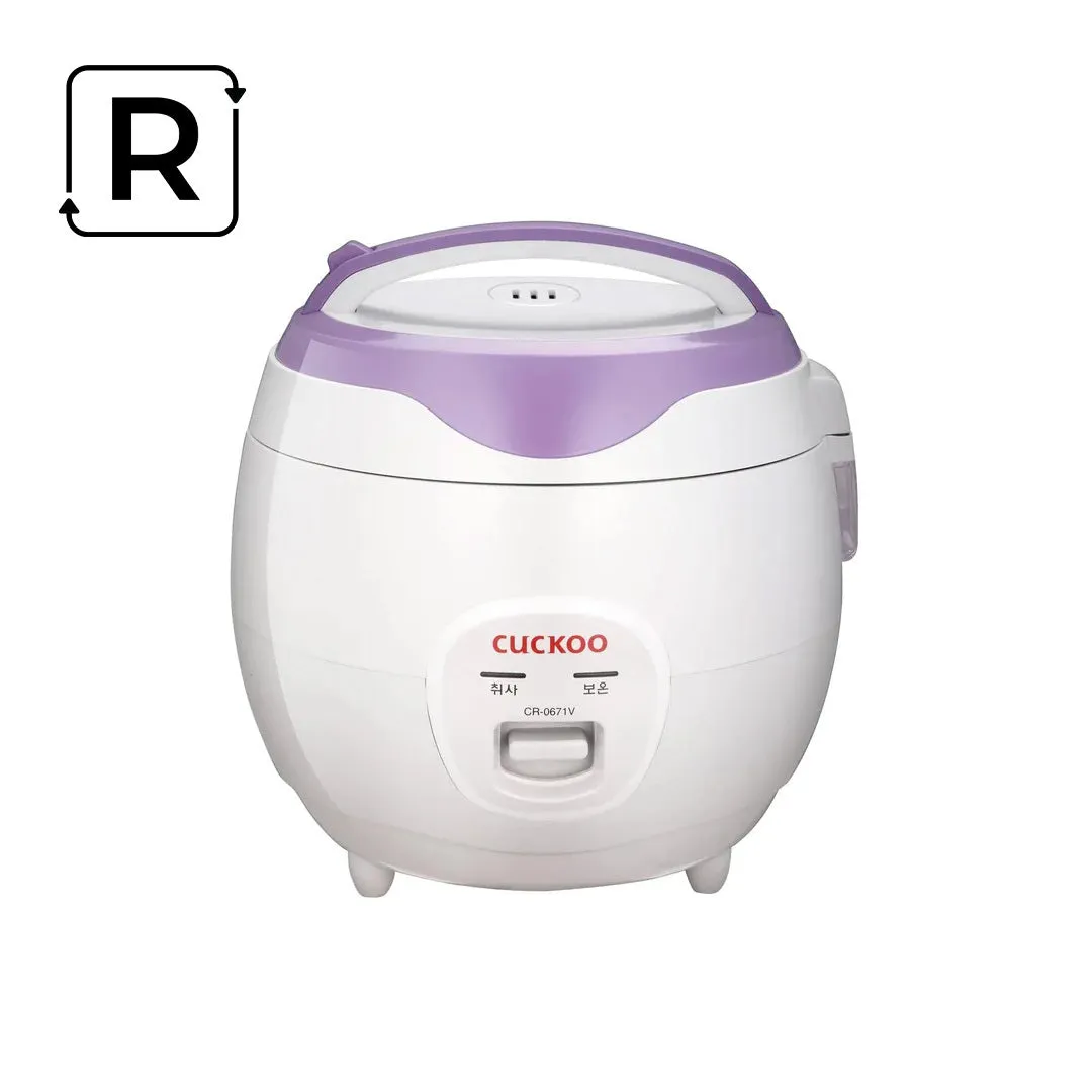 Refurbished B grade 6-Cup Basic Rice Cooker (CR-0671V)