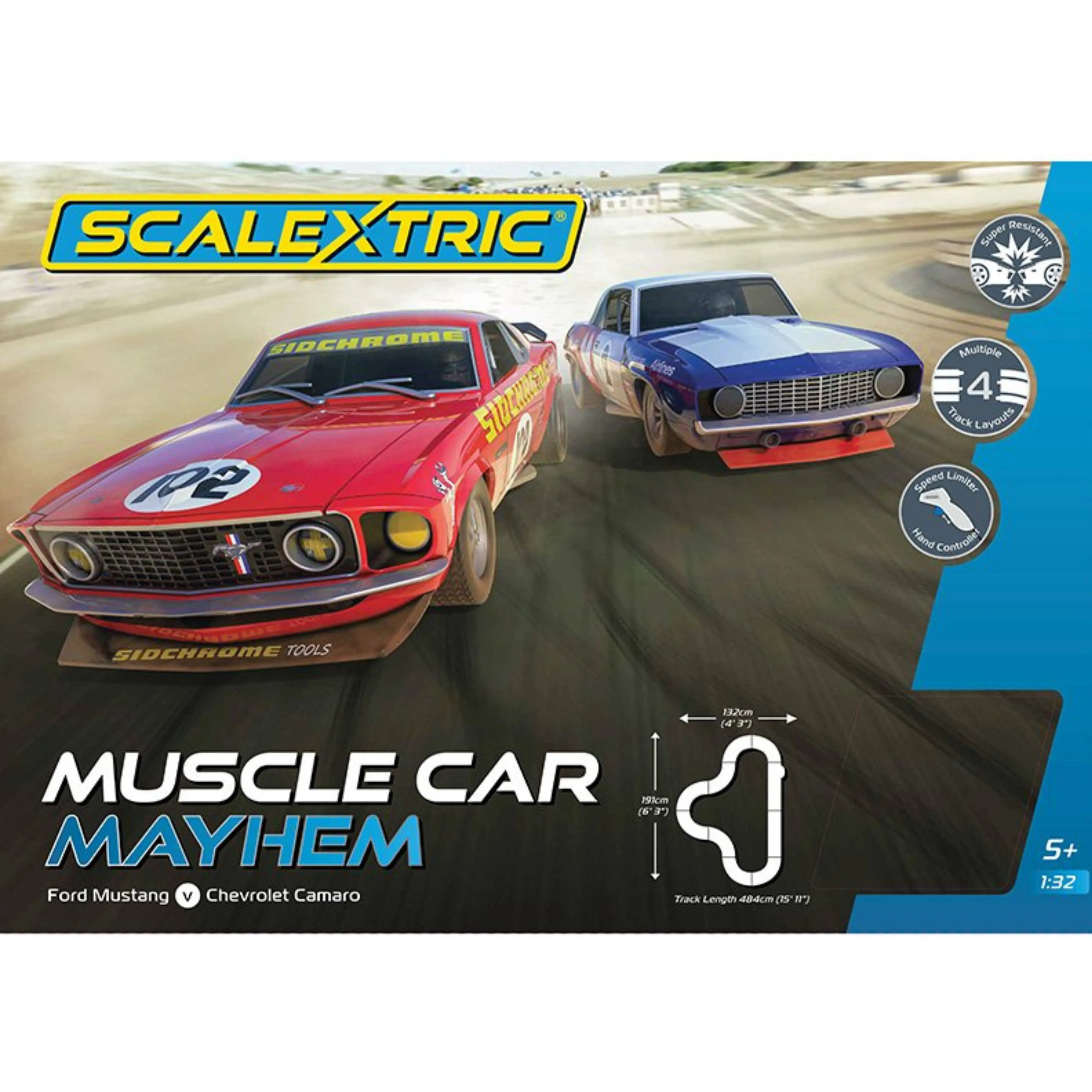 SCALEXTRIC MUSCLE CAR MAYHEM