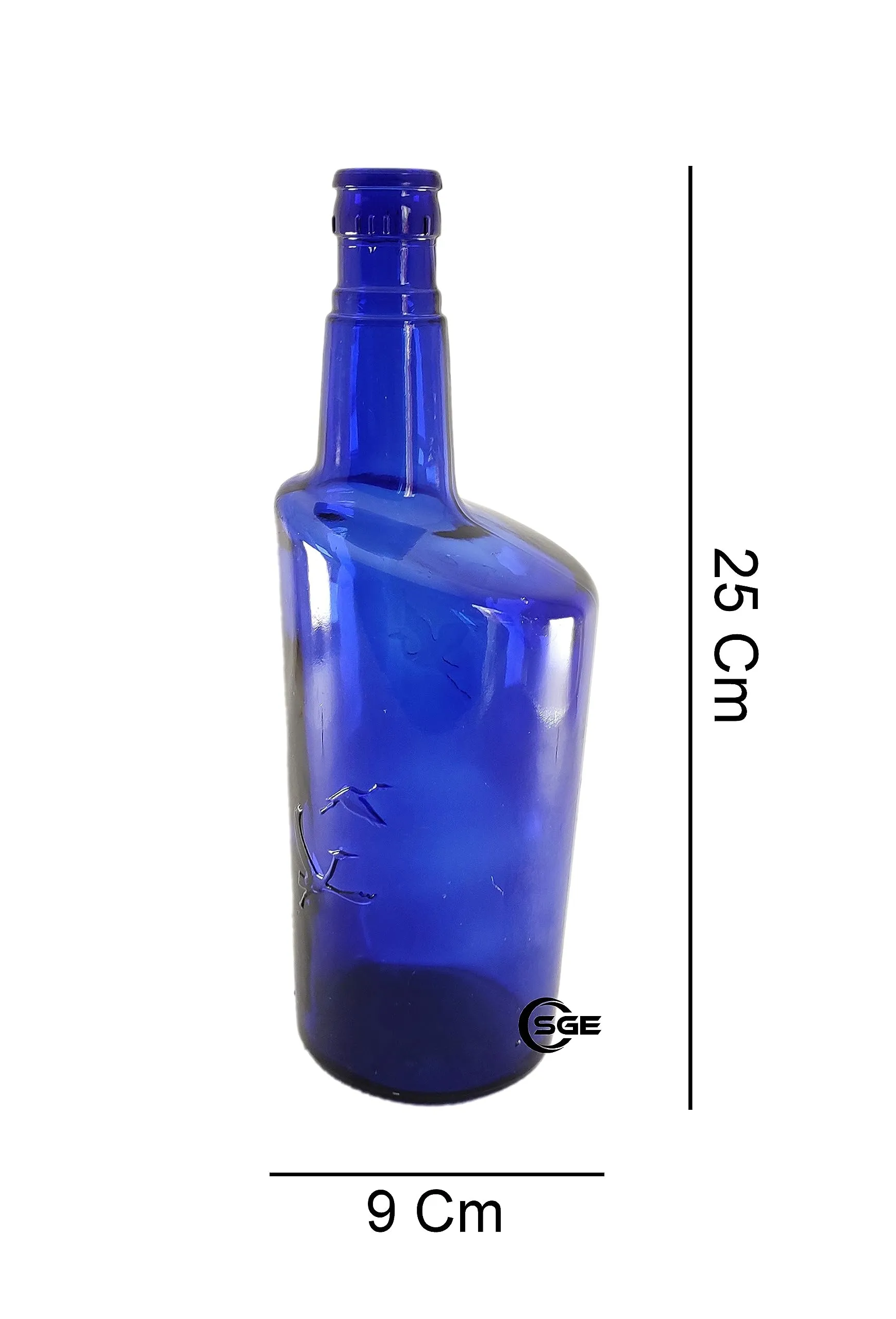 SHREE GANESH ENTERPRISES - Home Decorative Money Planter Bottle - Indoor Decoration Blue Glass Bottle – Indian Blue Glass Bottle – Blue Plant Bottle – Blue Planter Bottle Decor