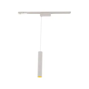 Silo LED Pendant Head 20W 2700K, Halo, White with Gold Collar