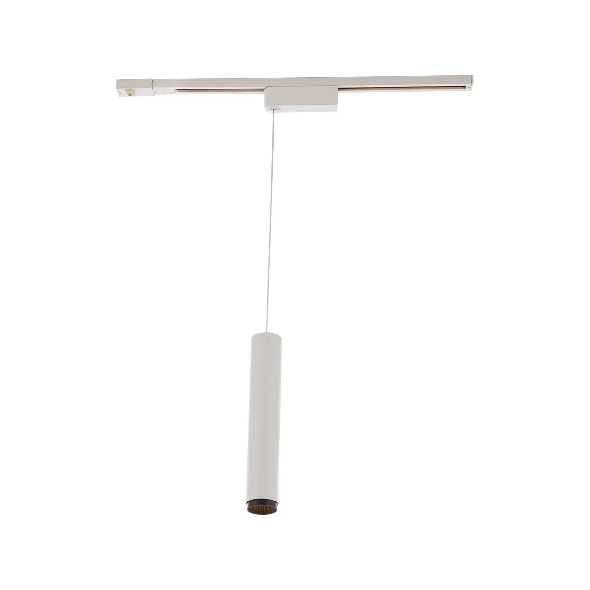 Silo LED Pendant Head 20W 3500K, Halo, White with Black Collar