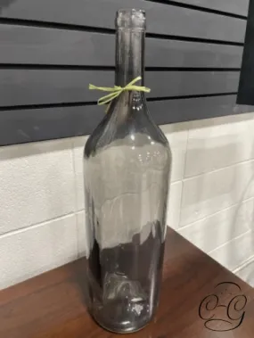 Smoked Glass Bottle Decor