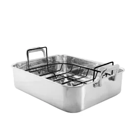 Stainless Steel Roaster with Nonstick Rack