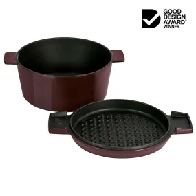 Stanley Rogers Cast Iron French Oven Bordeaux 24cm (3.5L)