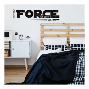 STAR WARS CLASSIC MAY THE FORCE PEEL AND STICK WALL DECALS