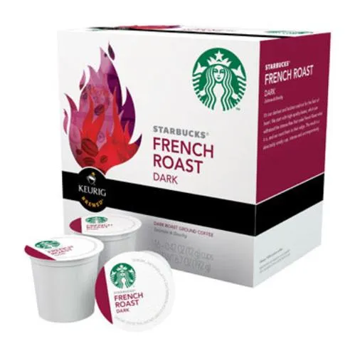 Starbucks 110770 French Roast Coffee K-Cups, 16 Count