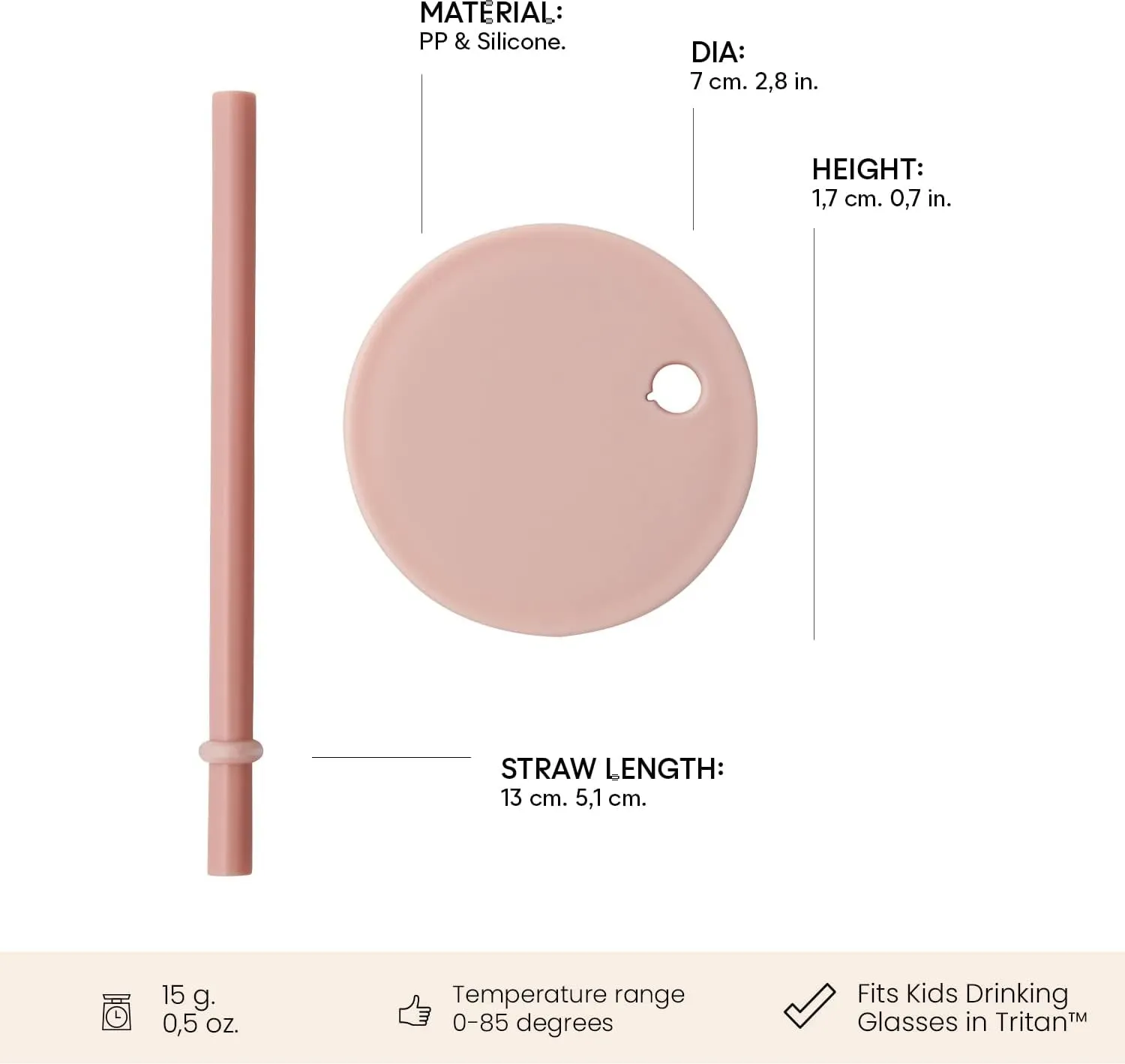 Straw Lid For Tritan Cups