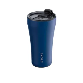 Sttoke Ceramic Reusable Coffee Cup 350ml in Magnetic Blue