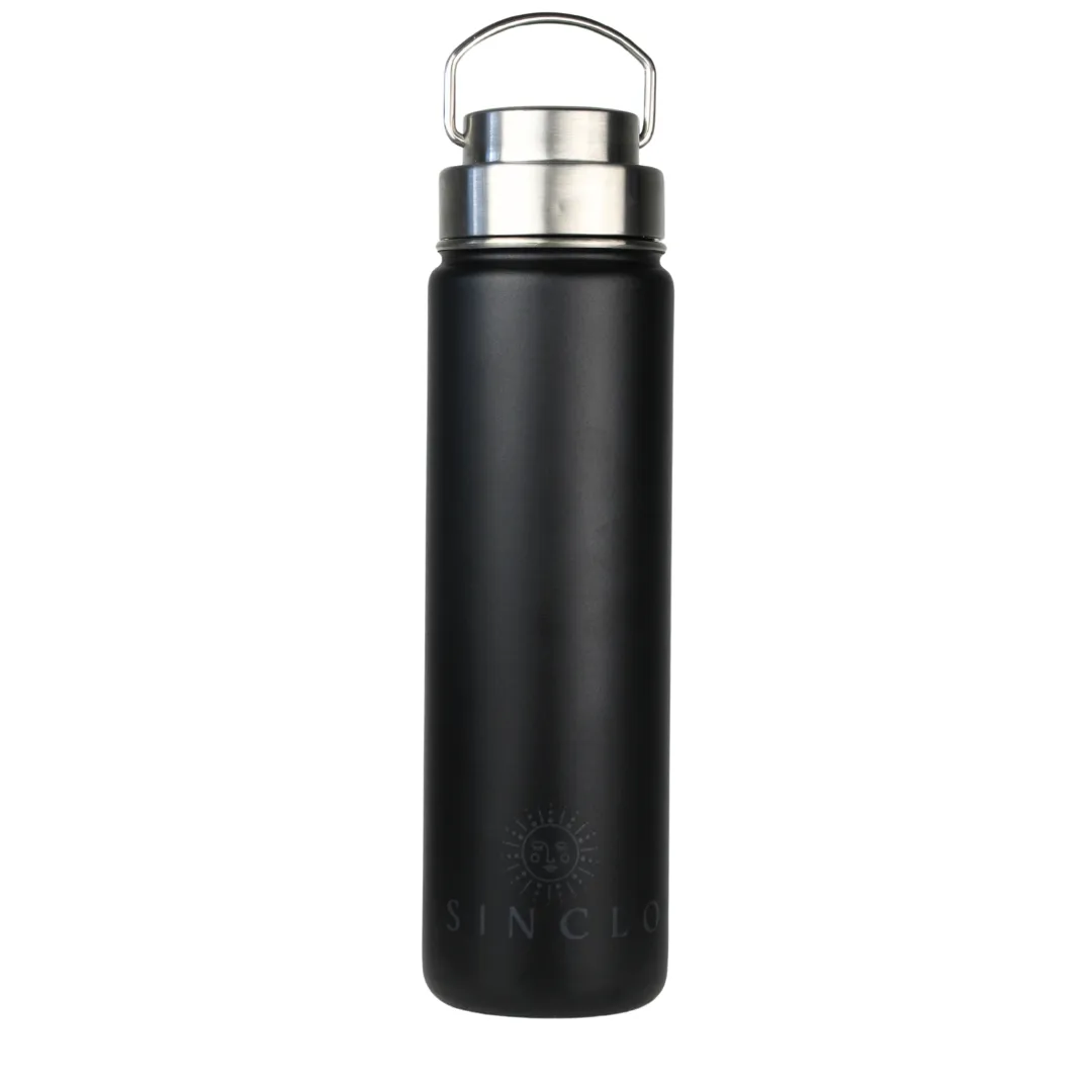 The Stevie 675ml Water Bottle (Black)