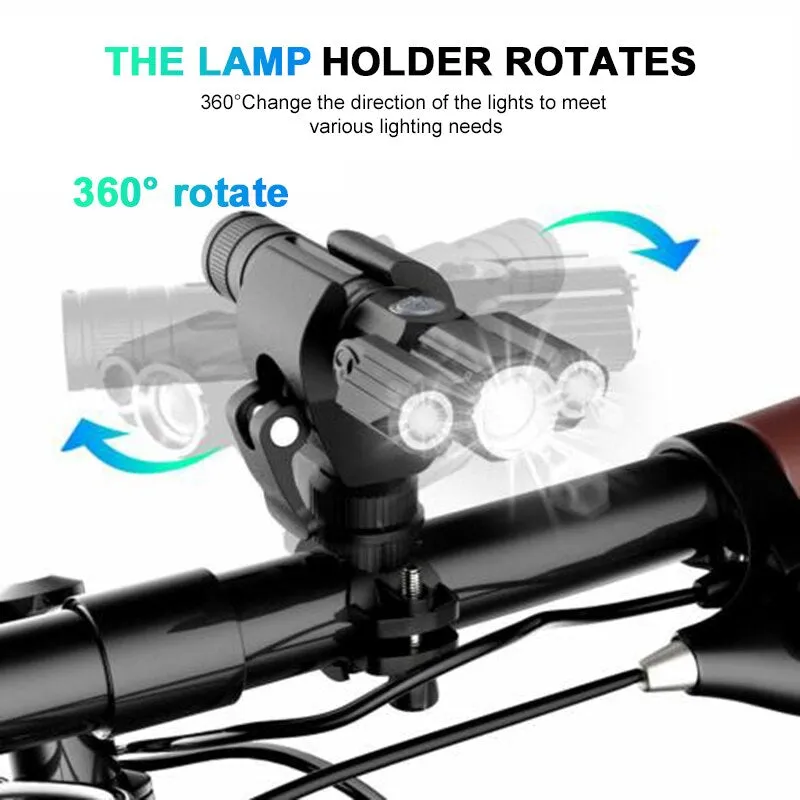 Three Head Rechargeable Rotatable Flashlight