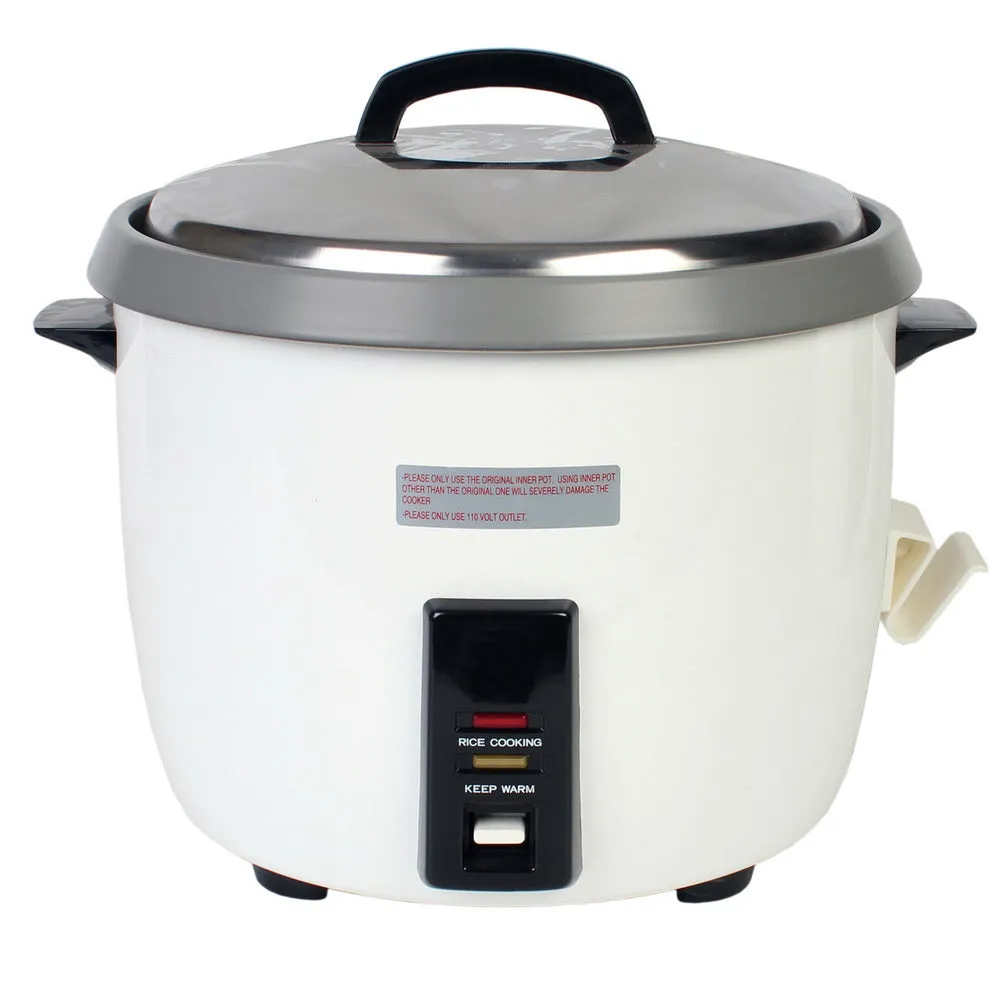 Thunder Group SEJ50000T 12-3/5" Dia 30 Cups Electric Rice Cooker, Teflon Coating,1780W