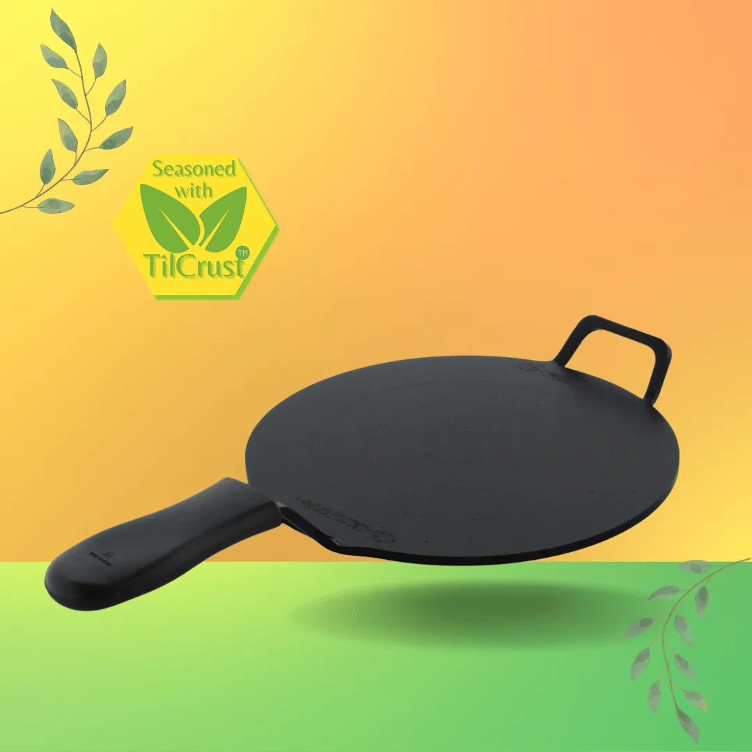 Trilonium Triple Seasoned Iron Dhruva Tawa 26cms, 2.5 kgs