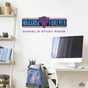 Wakanda Forever Peel & Stick Wall Decals W/ Alphabet