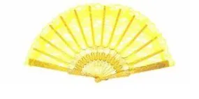 Yellow Lace Fan